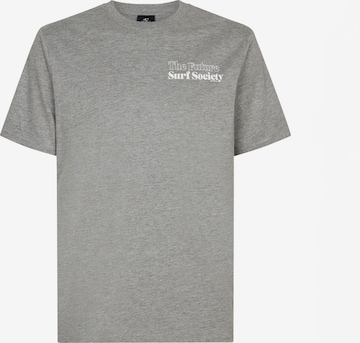 O'NEILL Тениска 'The Future Surf Society' в сиво: отпред