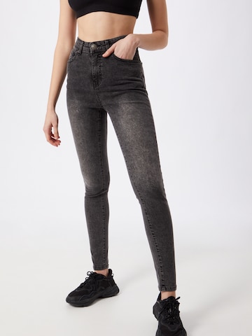 Urban Classics Skinny Jeans in Grijs: voorkant