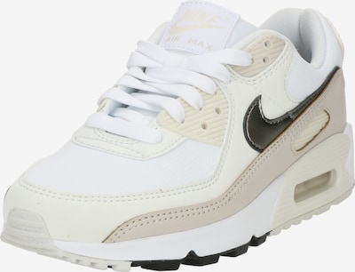 Nike Sportswear Zemie brīvā laika apavi 'AIR MAX 90', krāsa - gaiši bēšs / gaiši pelēks / melns / balts, Preces skats