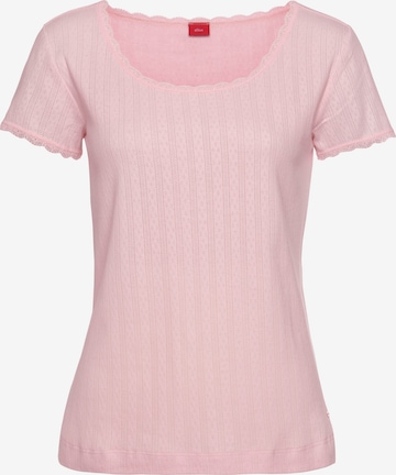 T-shirt s.Oliver en rose : devant