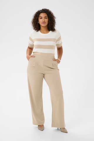 KAFFE CURVE Loosefit Bukser 'KCPheolo' i beige