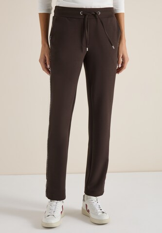CECIL Slimfit Hose 'Tracey' in Braun