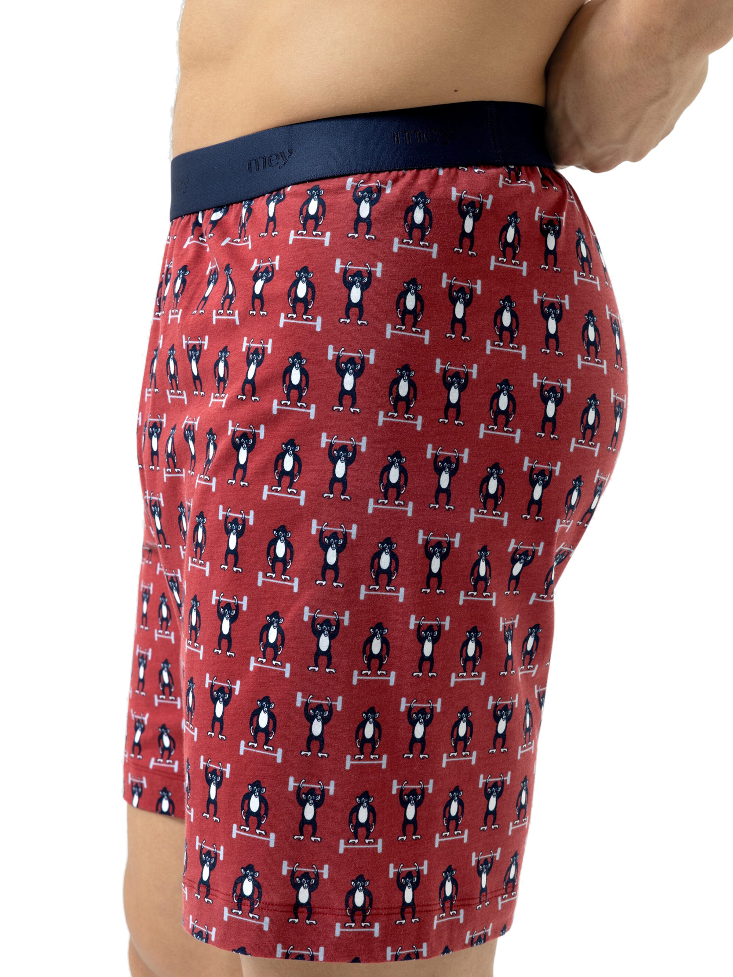 Boxers 'Athletic Monkey' Mey en rouge