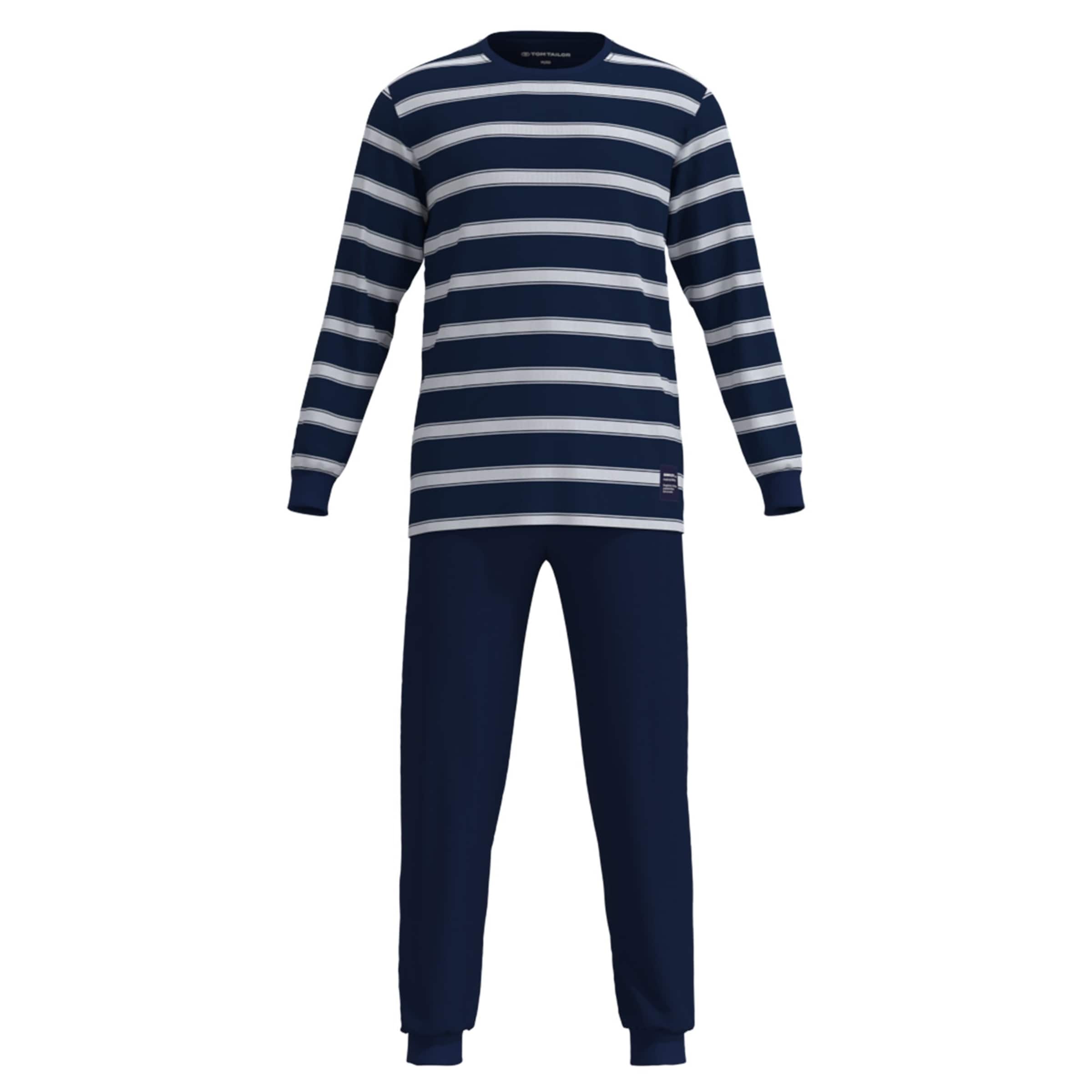Pigiama lungo di TOM TAILOR in blu: frontale