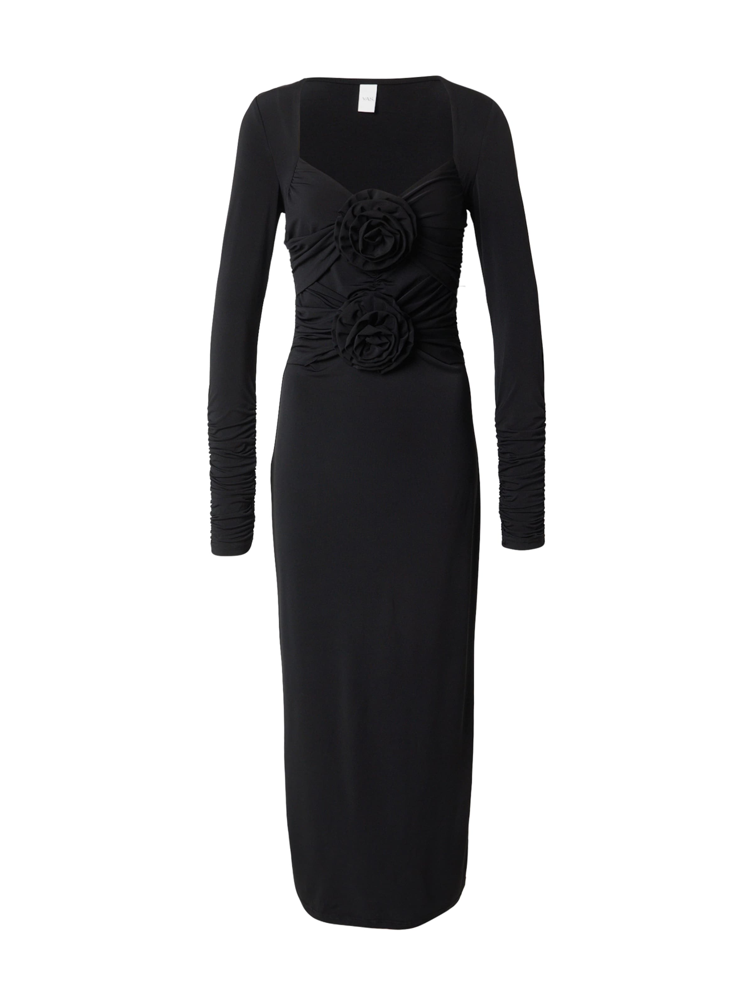 YAS Festkjole &#x27;YASROSALIA&#x27; i sort: forside