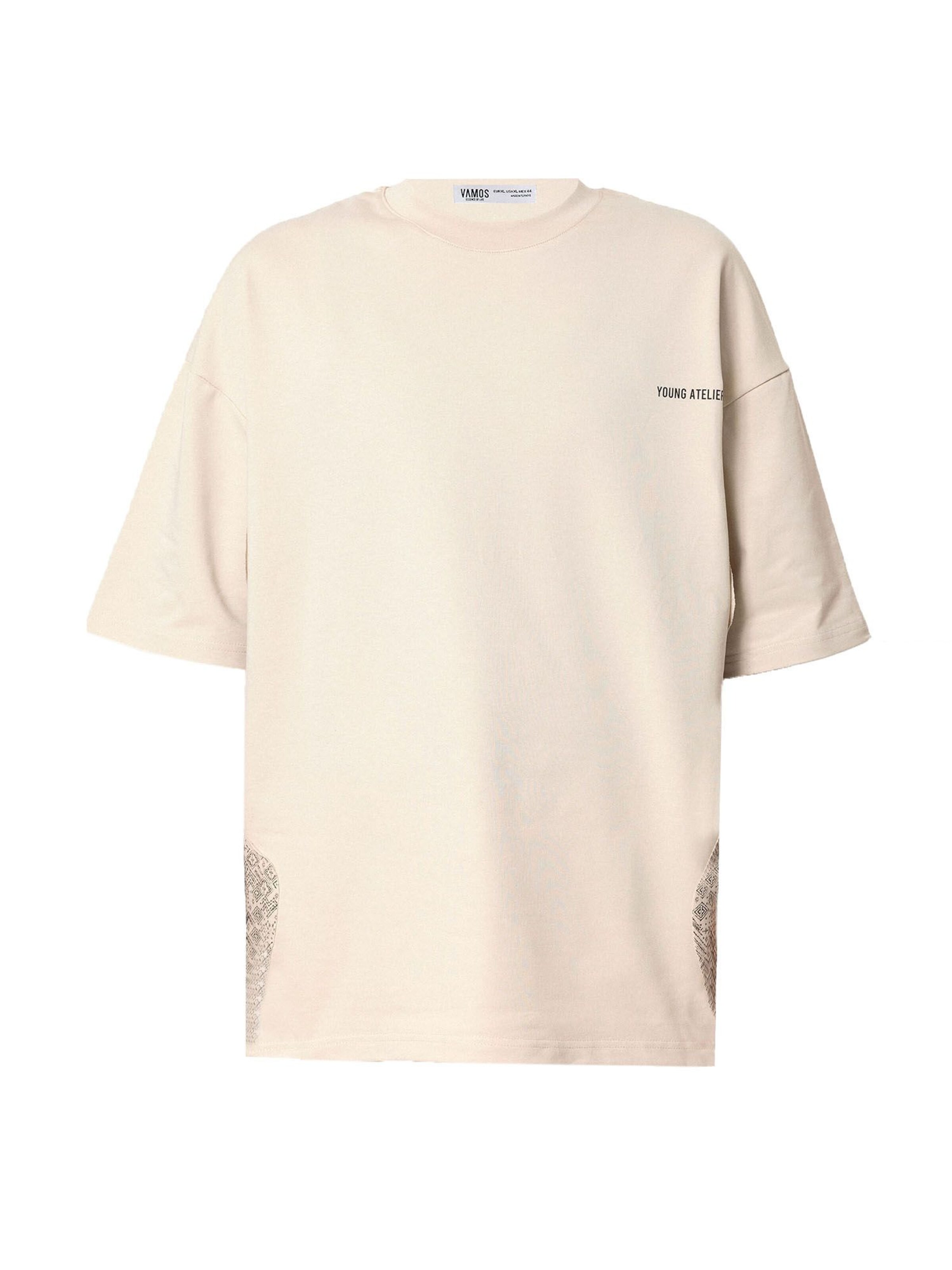 VAMOS CLO Μπλουζάκι σε μπεζ: μπροστά