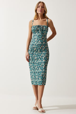 Happiness İstanbul Καλοκαιρινό φόρεμα σε πράσινο