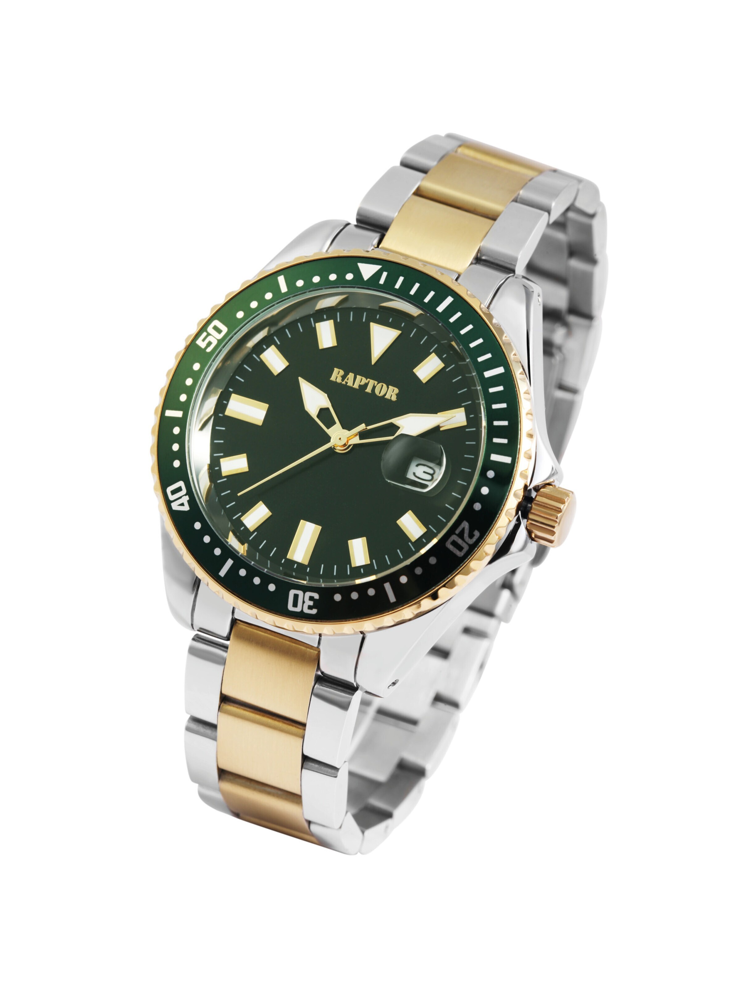 Raptor Analog Watch 'Serious, Datumsanzeige' in Mixed colors: front