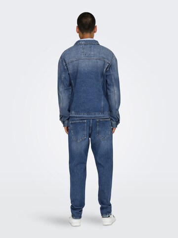 Veste mi-saison 'ONSJUST' Only & Sons en bleu