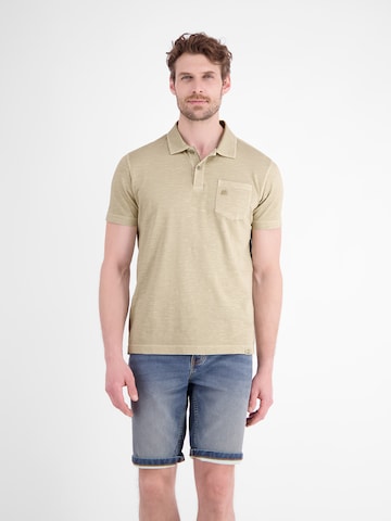 LERROS Polo in Jersey-Qualität mit Brusttasche aus reiner Baumwolle in Beige: Vorderseite
