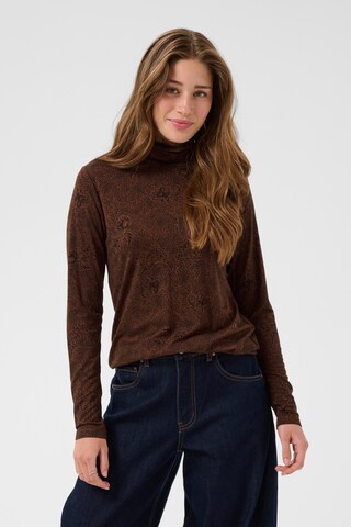T-shirt 'CRKaus' Cream en marron : devant