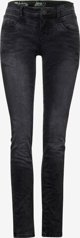 STREET ONE Slimfit Jeans 'Crissi' in Zwart: voorkant