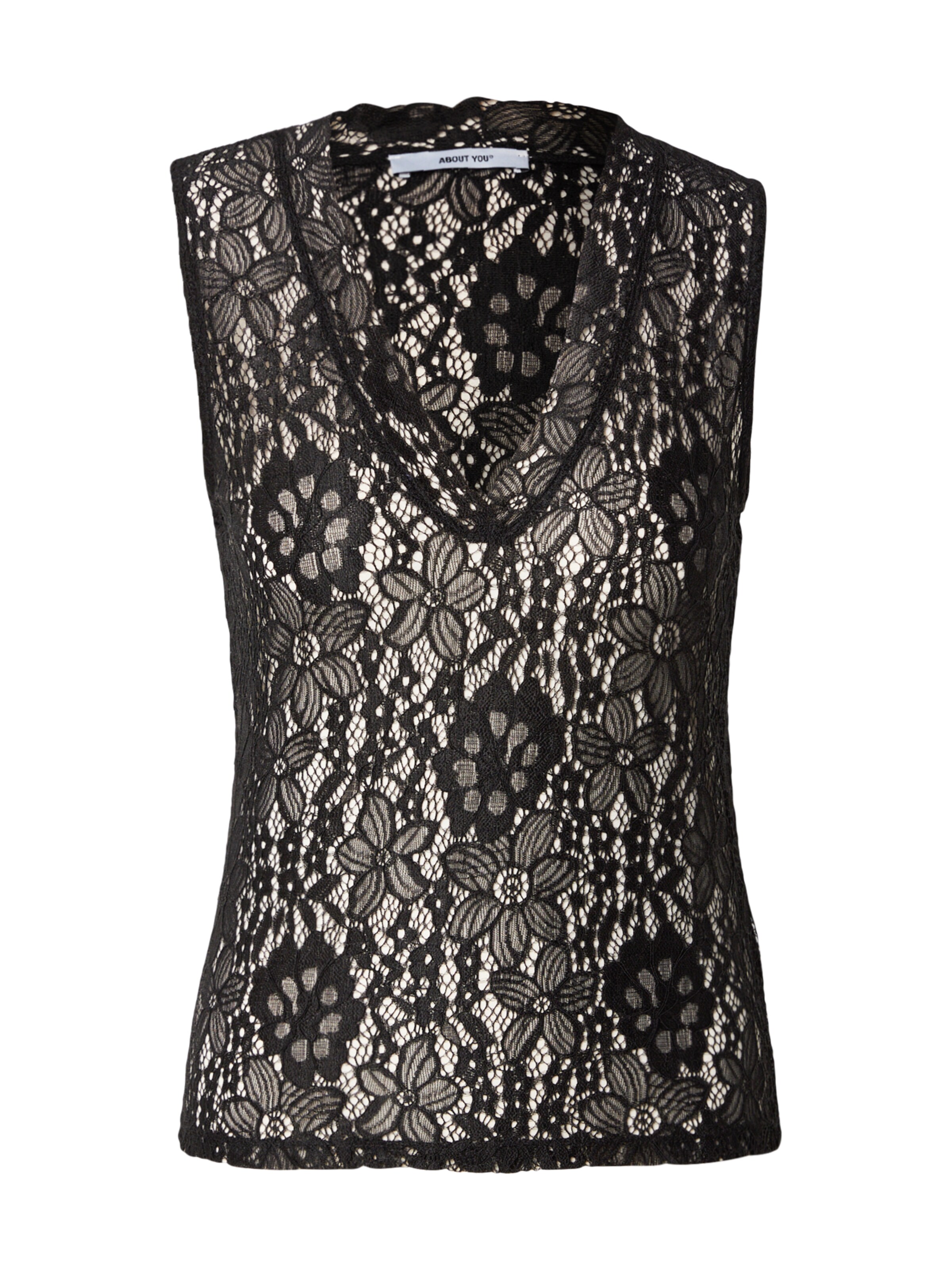 ABOUT YOU Top 'Caja' in schwarz, Produktansicht