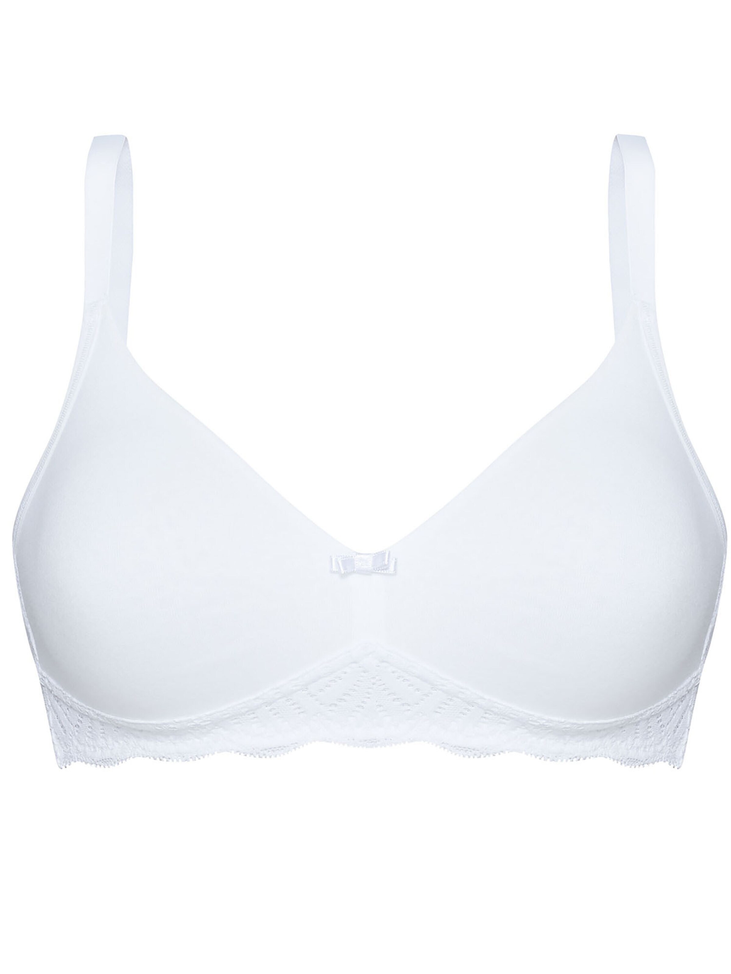 SUSA Classic Bra 'Nizza' in White: front