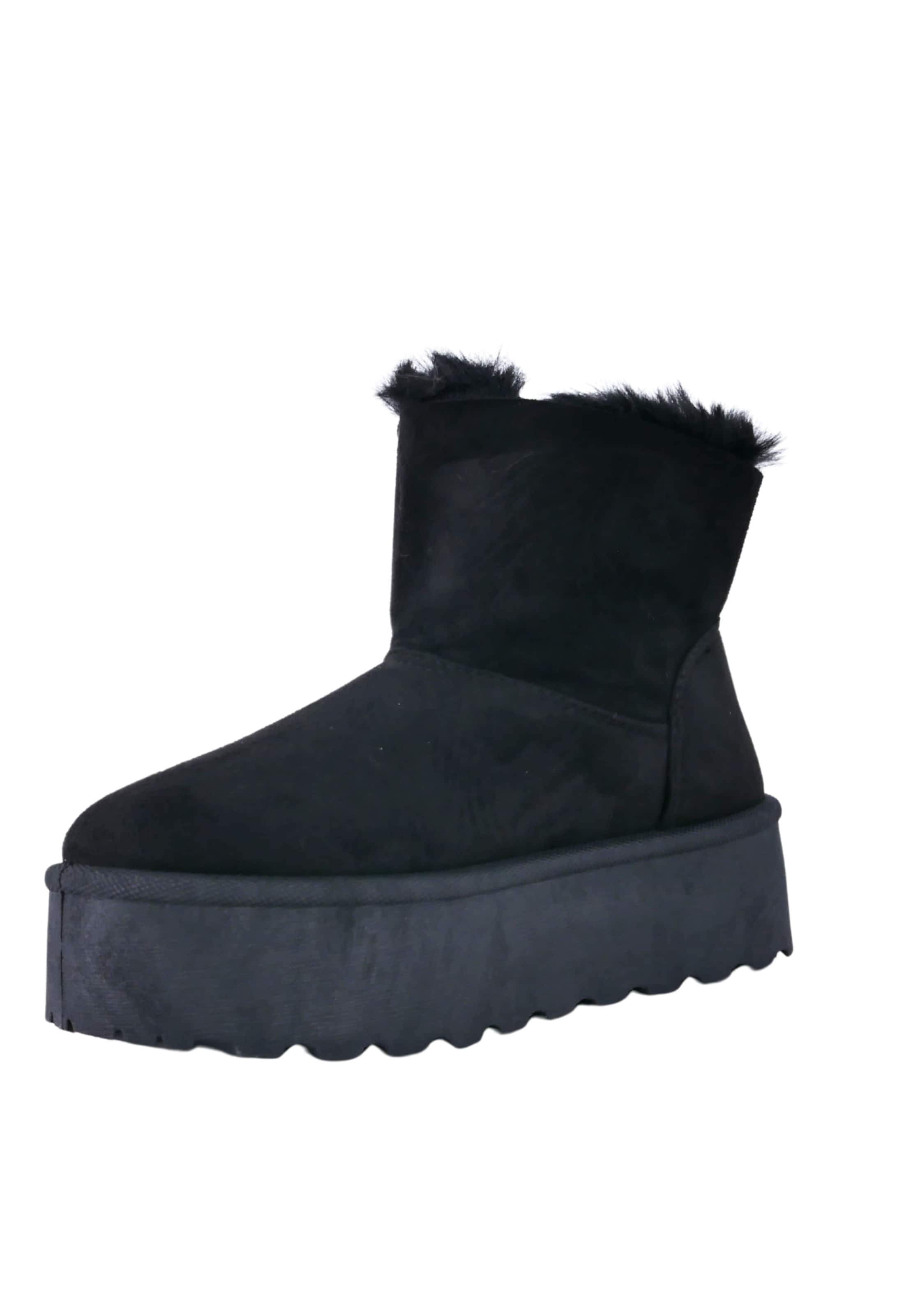Ankle boots di Elara in nero: frontale
