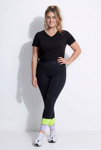 Ulla Popken Skinny Leggings in Schwarz