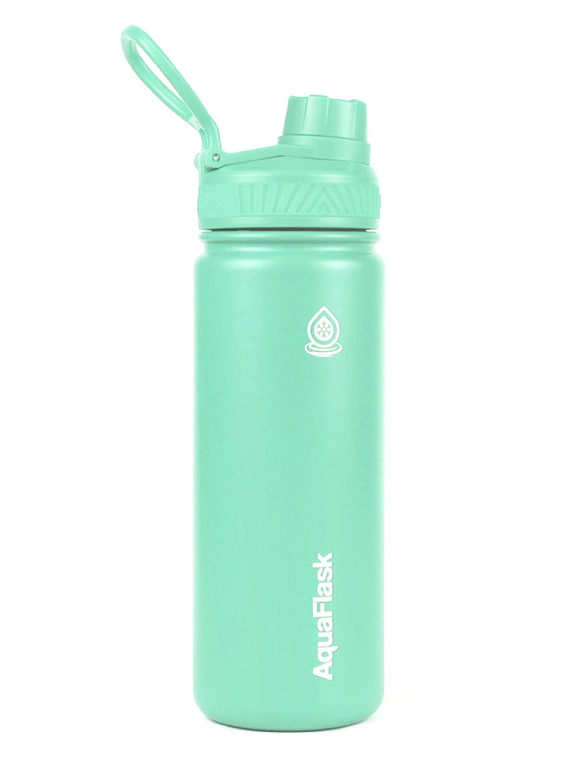AquaFlask Láhev na vodu 'AquaFlask Termoláhev REGULAR 532 ml' – zelená: přední strana