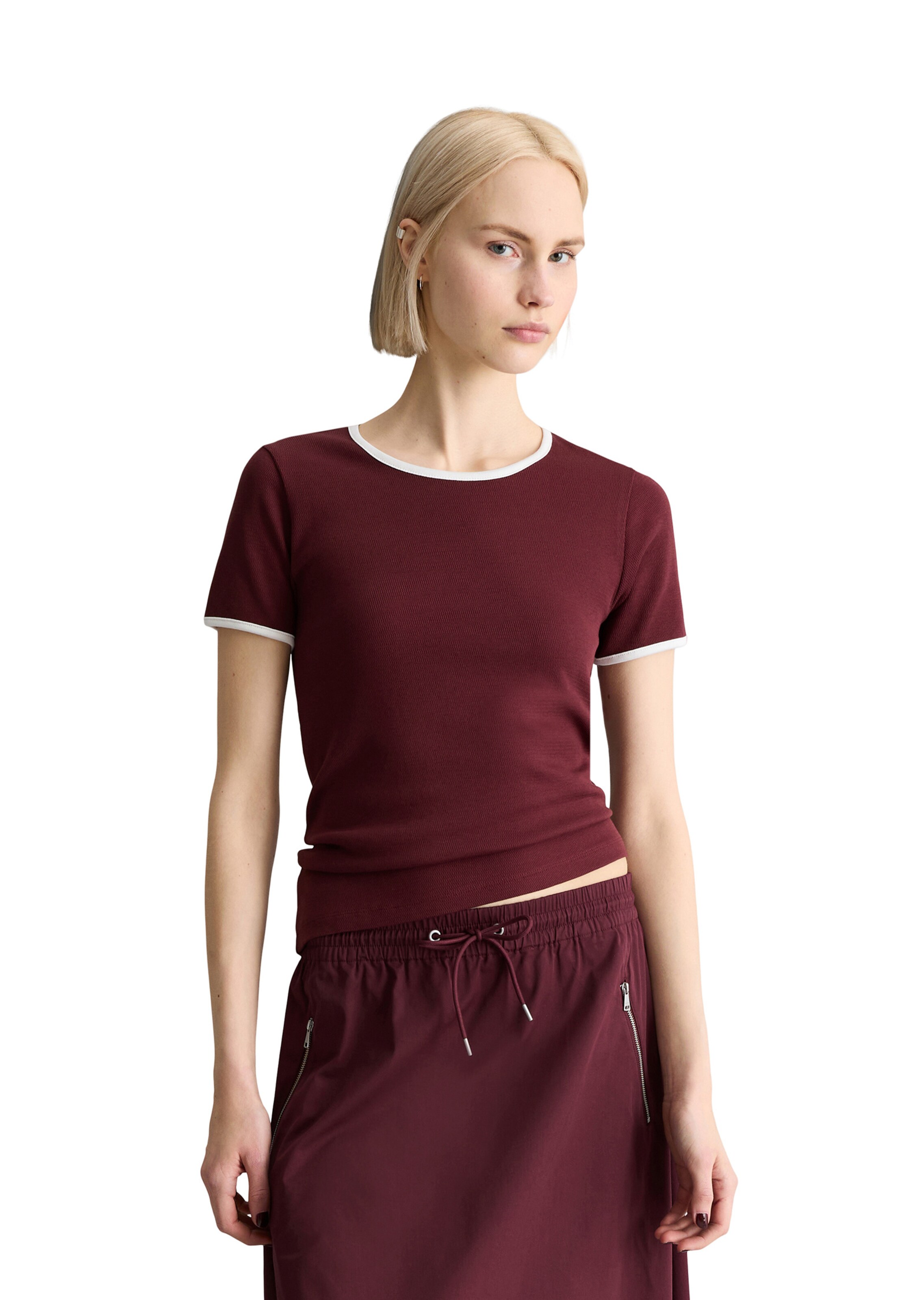 Marc O'Polo DENIM T-Shirt in Rot: Vorderseite