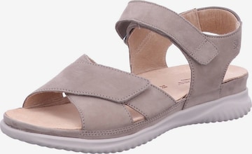 Sandales 'Sandalette Damen 132111699 3167 Echtleder in beige' Hartjes en beige : devant