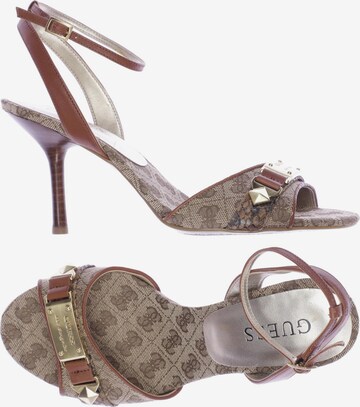 GUESS Sandals & High-Heeled Sandals in 37 in Brown: front