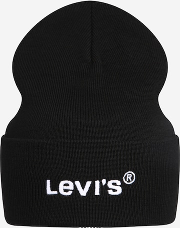 Căciulă de la LEVI'S ® pe negru: față