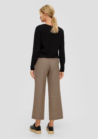 s.Oliver Wide leg Pleat-front trousers in Beige