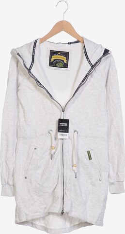 Schmuddelwedda Sweatshirt & Zip-Up Hoodie in XS in White: front