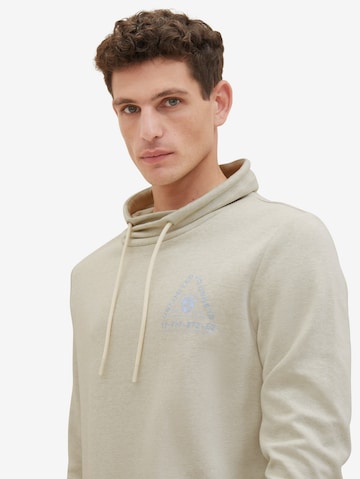 TOM TAILOR Sweatshirt in Beige