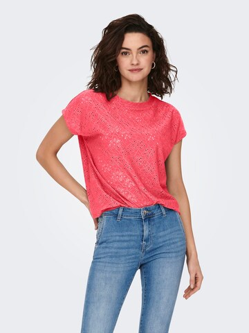 ONLY - Camiseta 'ONLSMILLA' en naranja: frente