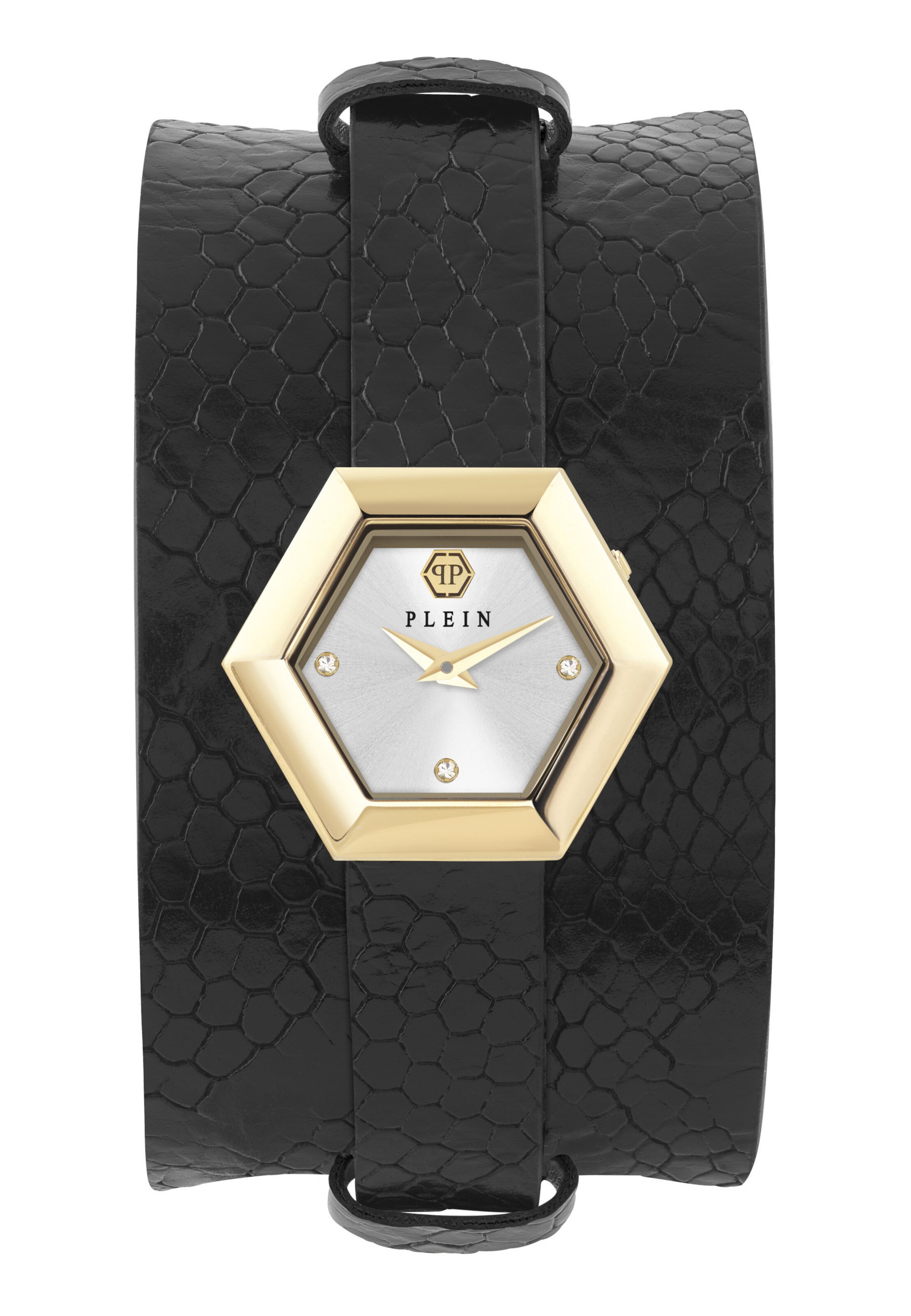 Philipp Plein Watches Uhr 'La Jungle de Plein' in Schwarz: Vorderseite