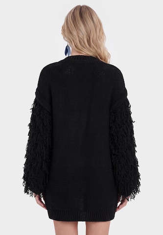 IZIA Gebreid vest in Zwart