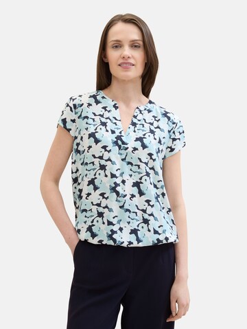 TOM TAILOR Blouse in Blauw: voorkant