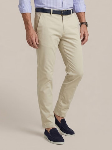 Steppin' out Slimfit Chino in Beige: voorkant