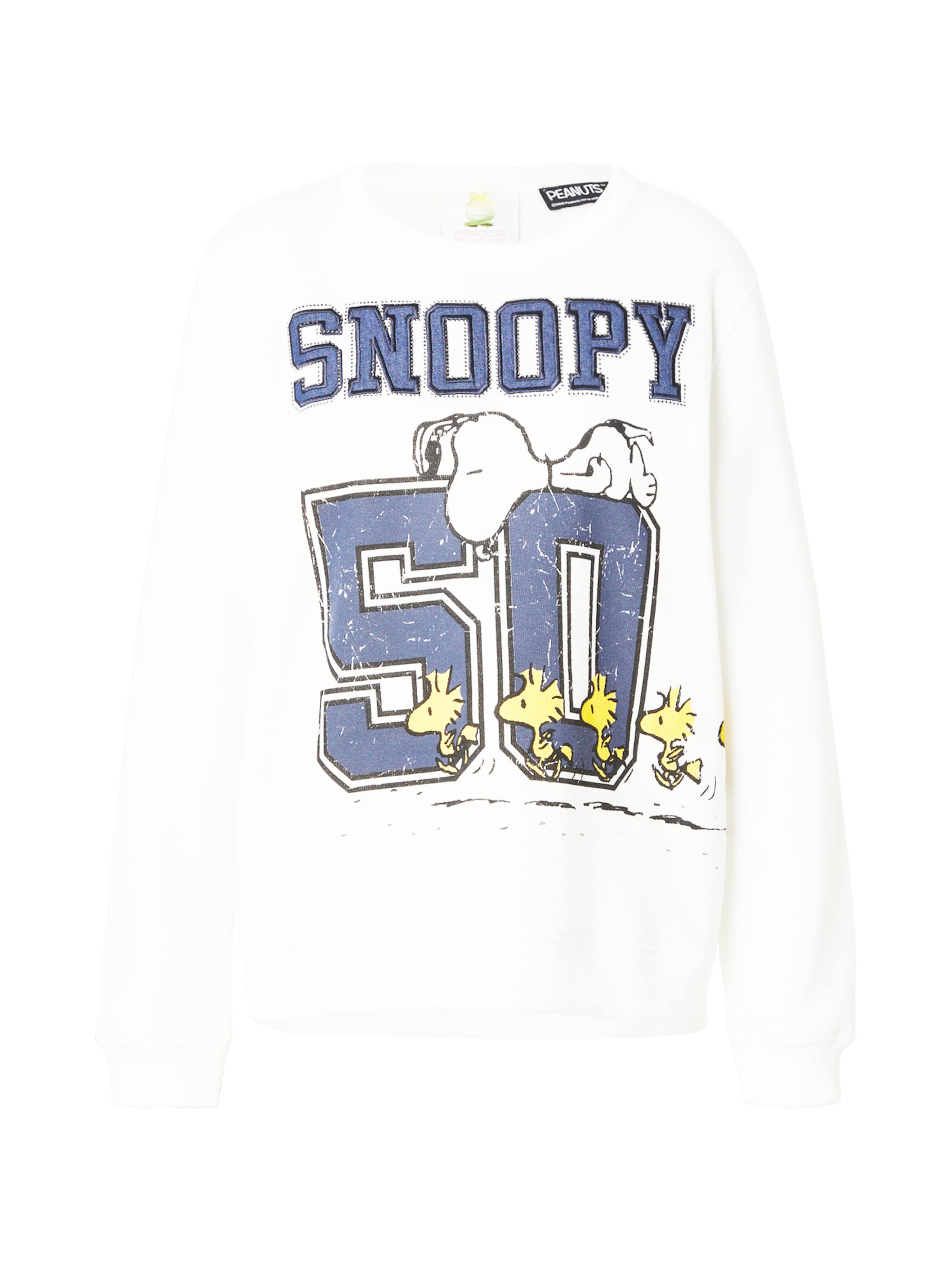 Felpa 'Sweaty Snoopy 50' di PRINCESS GOES HOLLYWOOD in bianco: frontale