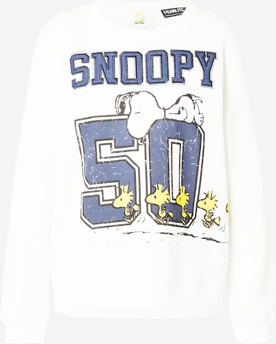 XS dydžio Megztinis be užsegimo 'Sweaty Snoopy 50' iš PRINCESS GOES HOLLYWOOD, spalva – indigo spalva / geltona / balta, Prekių apžvalga