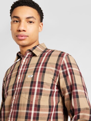 Regular fit Camicia 'LEAD'' di WRANGLER in beige