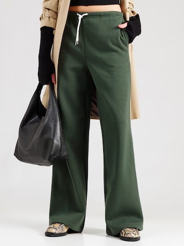 studioselectWide Leg/ Široke nogavice Hlače 'Lola' - zelena boja: prednji dio