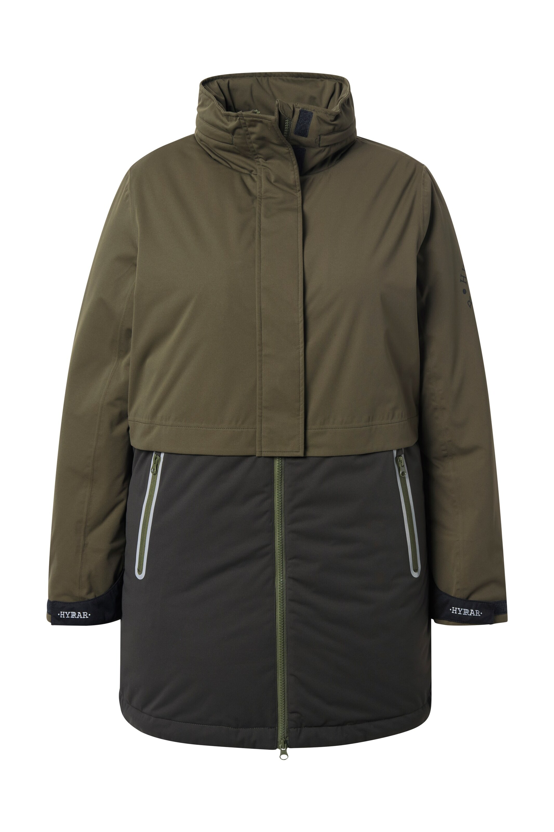 Ulla Popken Functionele mantel in Groen: voorkant