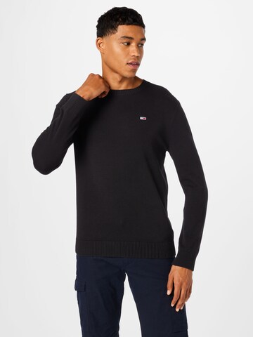 Pullover 'Essential' di Tommy Jeans in nero: frontale