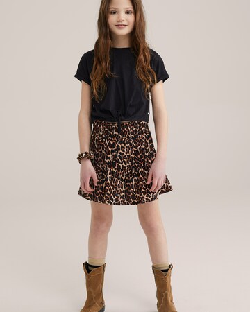 Jupe WE Fashion en beige : devant