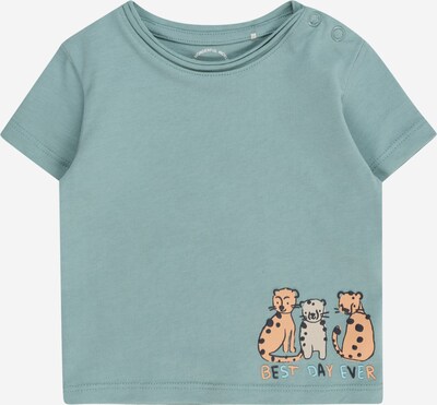 s.Oliver T-Shirt en beige / bleu cyan / cognac / noir, Vue avec produit