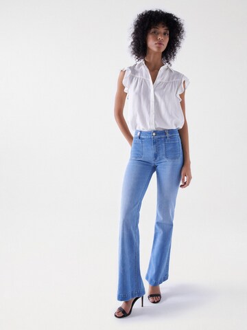 évasé Jean Salsa Jeans en bleu