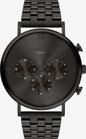 Orologio analogico di Liebeskind Berlin in nero: frontale