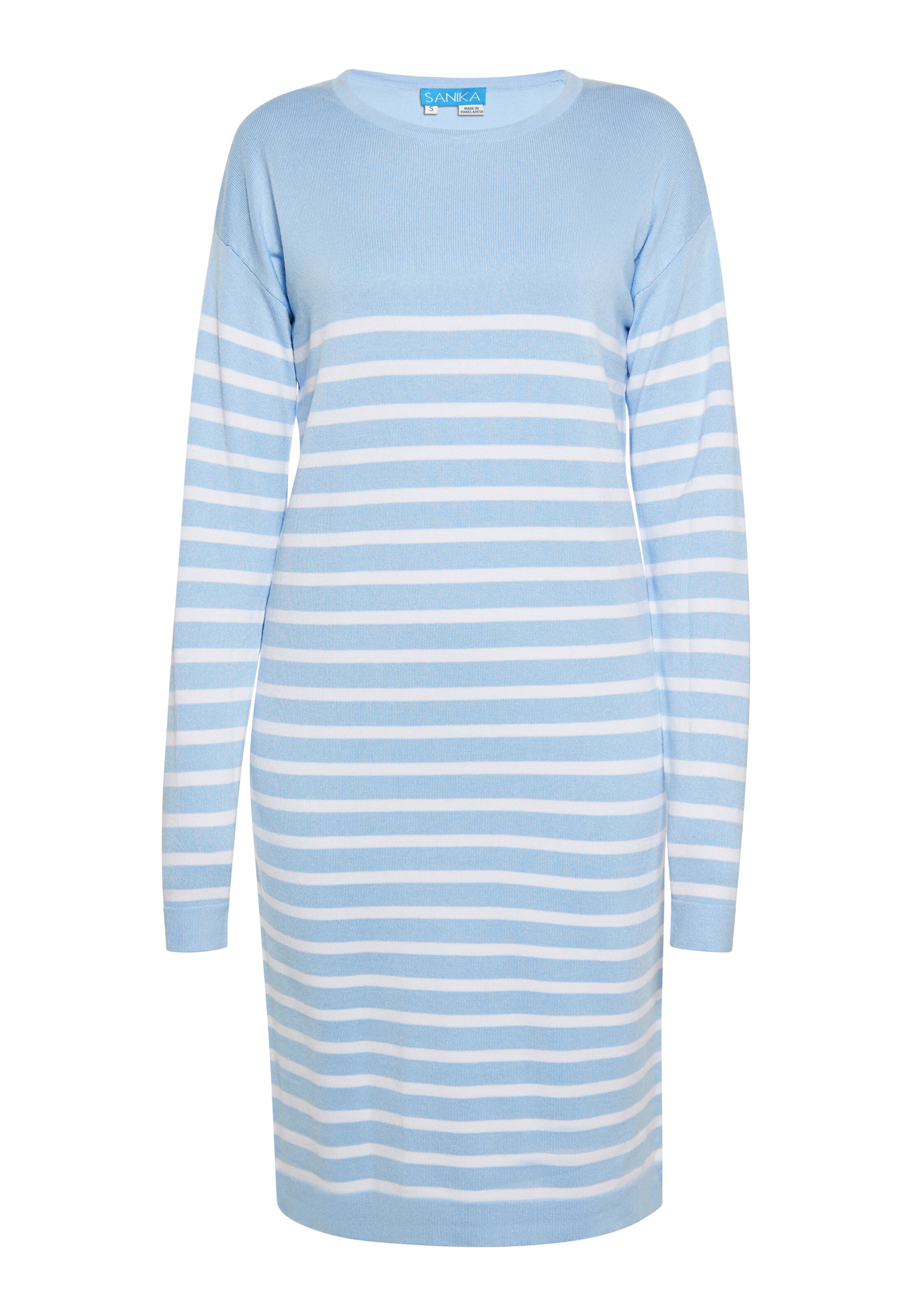 SANIKA Плетена рокля в синьо: отпред