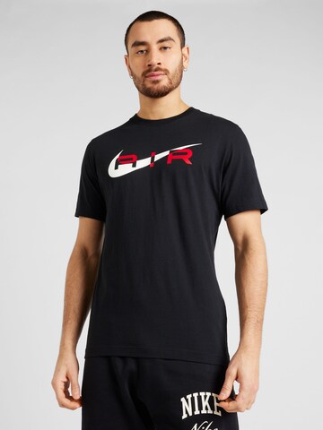 Nike Sportswear Тениска 'Air' в черно: отпред