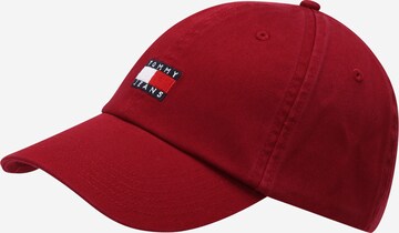 Tommy Jeans Cap 'HERITAGE' in Red: front