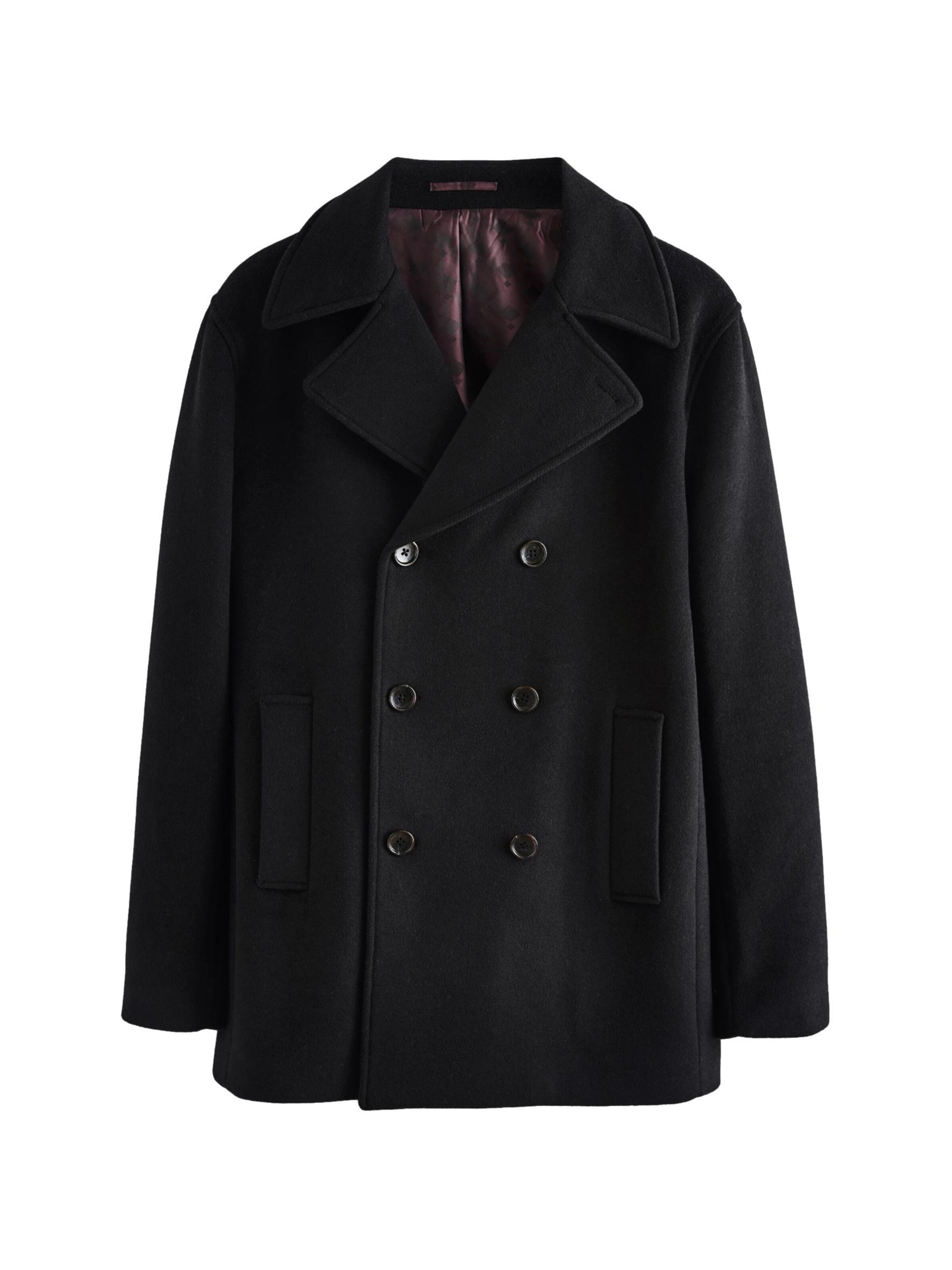 Next Between-seasons coat in Black: front