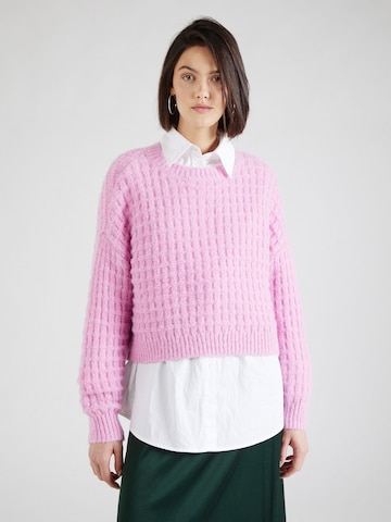 VERO MODA Sweter 'VELINA' w kolorze różowy: przód