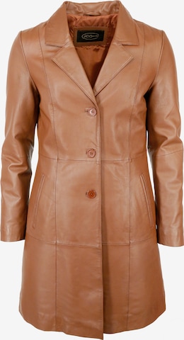 JCC Ledermantel in Braun: Vorderseite