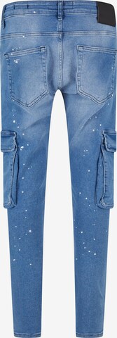 2Y Premium Skinny Cargojeans in Blauw